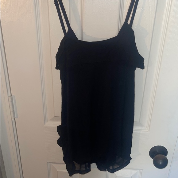 Express Black Ruffle Top - Picture 4 of 4